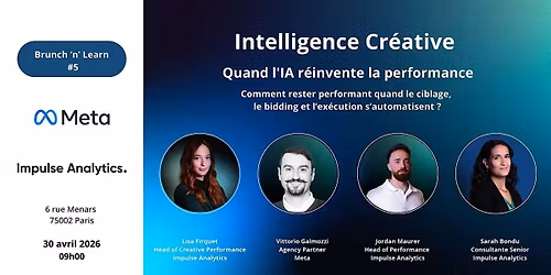 Brunch & Learn #5 - Intelligence cr\u00e9ative