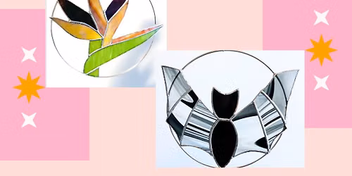 Stained Glass: Working with Hoops! Bat or Bird of Paradise Flower with Morgan's Stained Glass