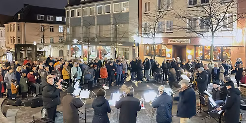 Lichtsingen auf dem Alten Markt in Borbeck