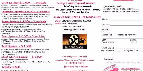 Shootin' For A Cure 2026