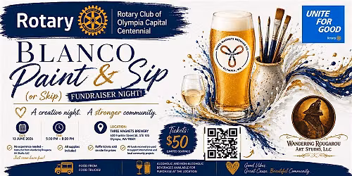 BLANCO-Paint & Sip -Rotary Club of Capital Centennial -Fundraising Event