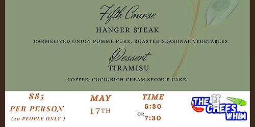 6 course spring tasting menu