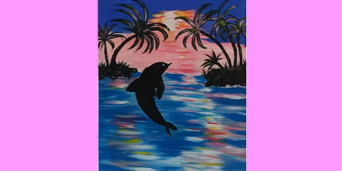Dolphin Paint-Night Event- Loxahatchee Studio