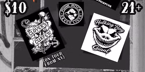 Clover's Curfew, Captain Daniels & The Sunnybrook Sailors, Hulking Boy Giant, & Pepper Rose 