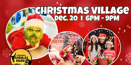 Christmas Village 2025 with Santa and The Grinch