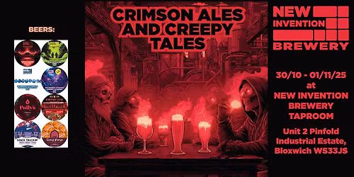 Crimson Ales and Creepy Tales \/ Halloween at New Invention Brewery