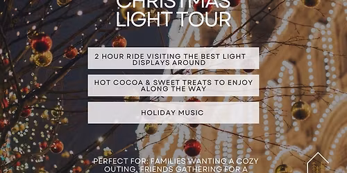 Christmas Lights Bus Tour | Public Ride | Waterville Pickup