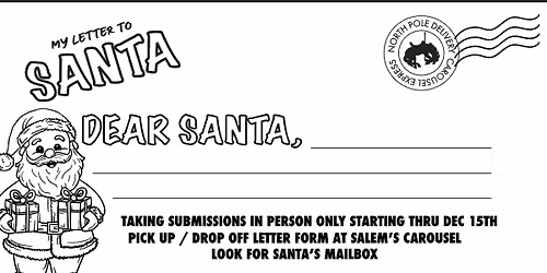 Letter to Santa via the Carousel Express