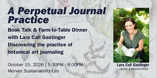 Book Talk & Farm-to-Table Dinner with Lara Call Gastinger