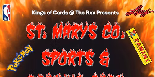 ST MARYS CO SPORTS AND TRADING CARD SHOW!!!!