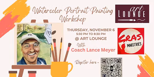 Watercolor Portrait Painting Workshop w\/Coach Lance Meyer
