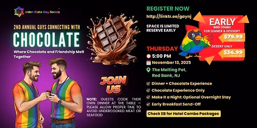 2nd Annual Gay Guys Connecting with Chocolate