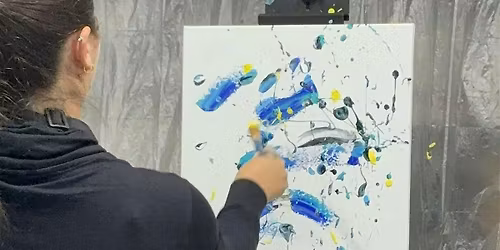 Abstract and Splatter Painting (not Paint & NA Sip)