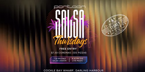 \ud83c\udfb6 Pontoon Salsa Thursdays | Free Entry | Darling Harbour \ud83c\udf0a\ud83d\udc83