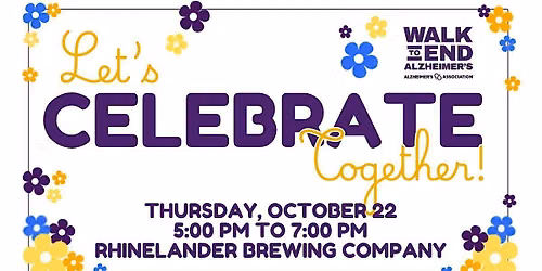 Walk to End Alzheimer's - Rhinelander Celebration & Awards Party 2026
