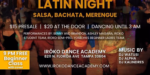 Mambo \u00e1 lo Ayala Weekender Friday Night Social (April 10th)