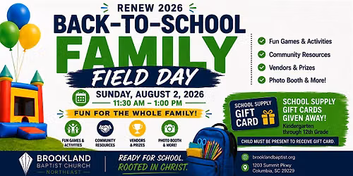 RENEW 2026: Back-To-School Family Field Day