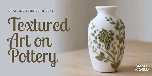 Textured Art on Pottery
