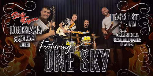 Louisiana Saturday Night feat. ONE SKY, Crawfish Boil & Oysters on the Grill