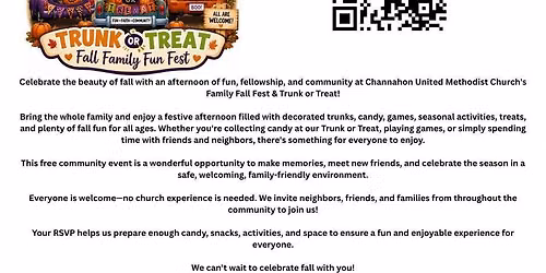 Trunk or Treat Fall Family Fest