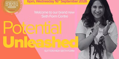 Sixth Form Open Evening 6pm 16th September 