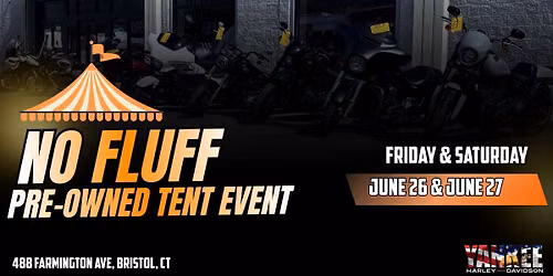 No Fluff Pre-Owned Tent Event