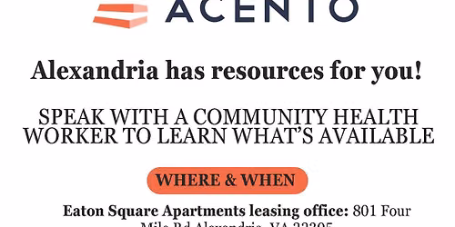 Alexandria Has Resources for You \u2013 Community Health Worker Available