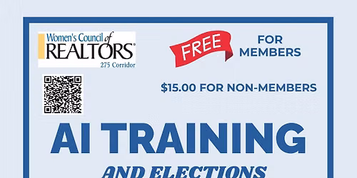 2027 WCR275 Elections and AI training \u201cNOT just for Realtors\u201d