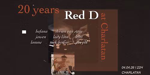 20 Jaar Red D @ Charlatan