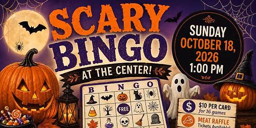 Scary Bingo at The Center