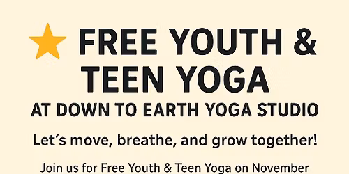 Free 9-12 year-old Mindfulness Yoga