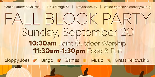 Fall Block Party & Outdoor Worship!