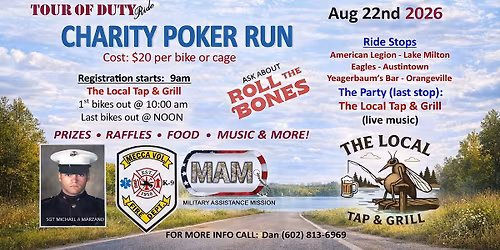 Tour of Duty Ride \u2013 Charity Poker Run