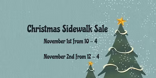 Christmas Sidewalk Sale