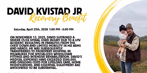 David Kvistad Jr. Benefit