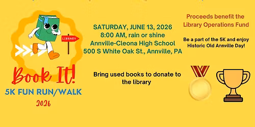 Book It! 5K Fun Run\/Walk