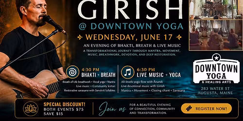 An Evening of Bhakti, Breath & Live Music with Girish