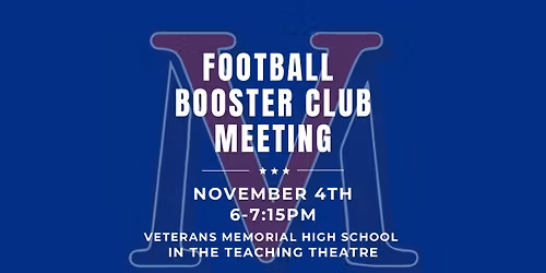November Booster Meeting