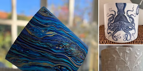 Make your own 20cms lampshade with Tereasa Wood on Friday 10th April, 2026 10.30 - 1pm.