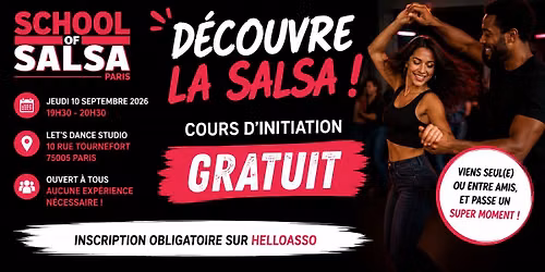 Cours d'initiation GRATUIT \u2013 Salsa Portoricaine D\u00e9butant | School of Salsa Paris
