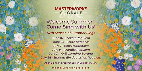 Masterworks Chorale Summer Sings