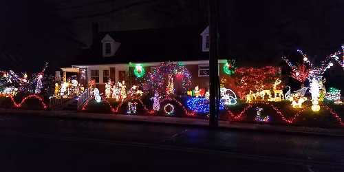 Santa at The Kunkel\u2019s Christmas Display