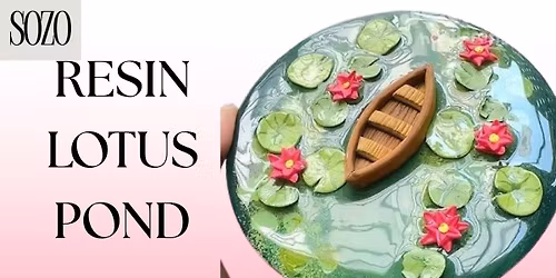RESIN LOTUS POND