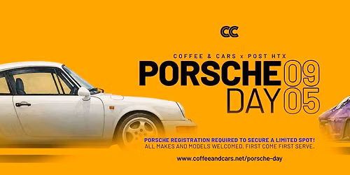 Houston Coffee & Cars | Porsche Day | September 5th