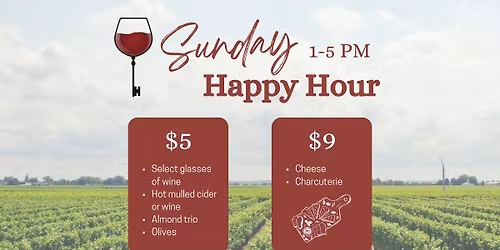 SUNDAY HAPPY HOUR @ Stone & Key Cellars