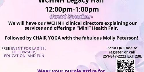 WCHNH Legendary Ladies Lunch and Learn (FREE)