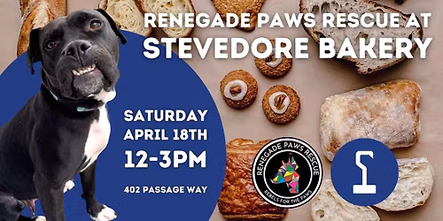 Renegade Paws Rescue at Stevedore Bakery