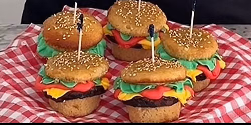 Made the way Dad Likes Hamburger Cupcake Decorating