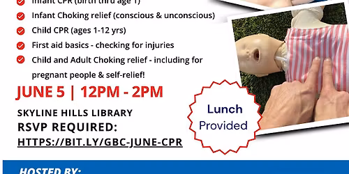 Infant & Child CPR Choking Relief Parent Workshop