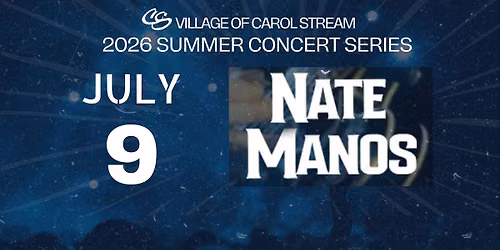 Free Outdoor Summer Concert: Nate Manos Blues Band